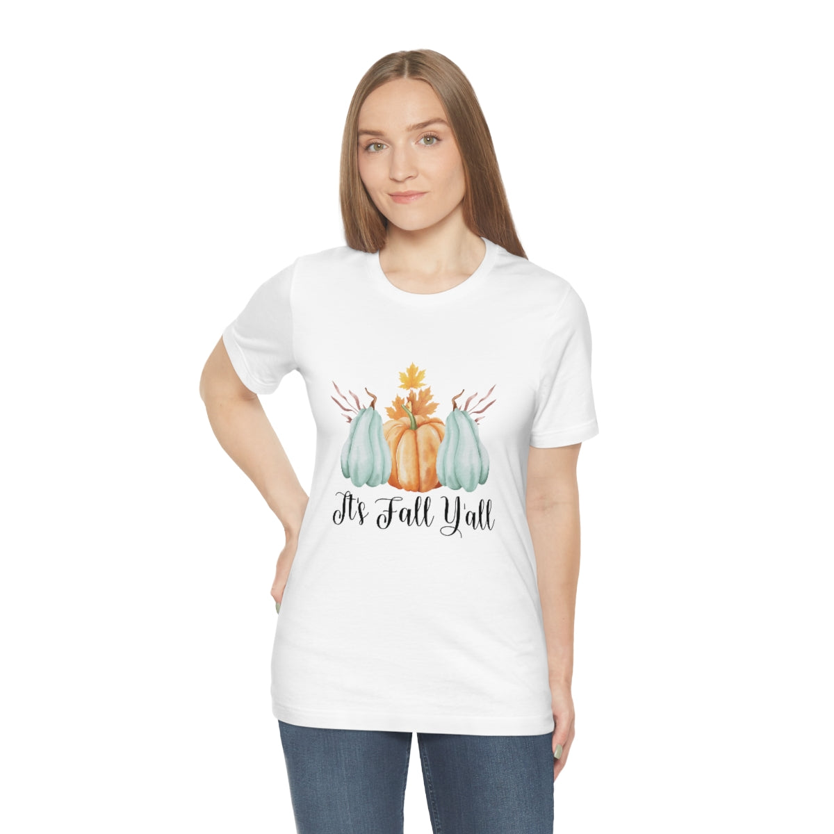 It's Fall Y'all Pumpkin Gourd Unisex Jersey Short Sleeve Tee XS-4XL