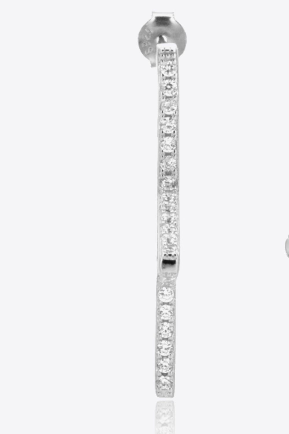 Star Gold Plated Zircon Earrings