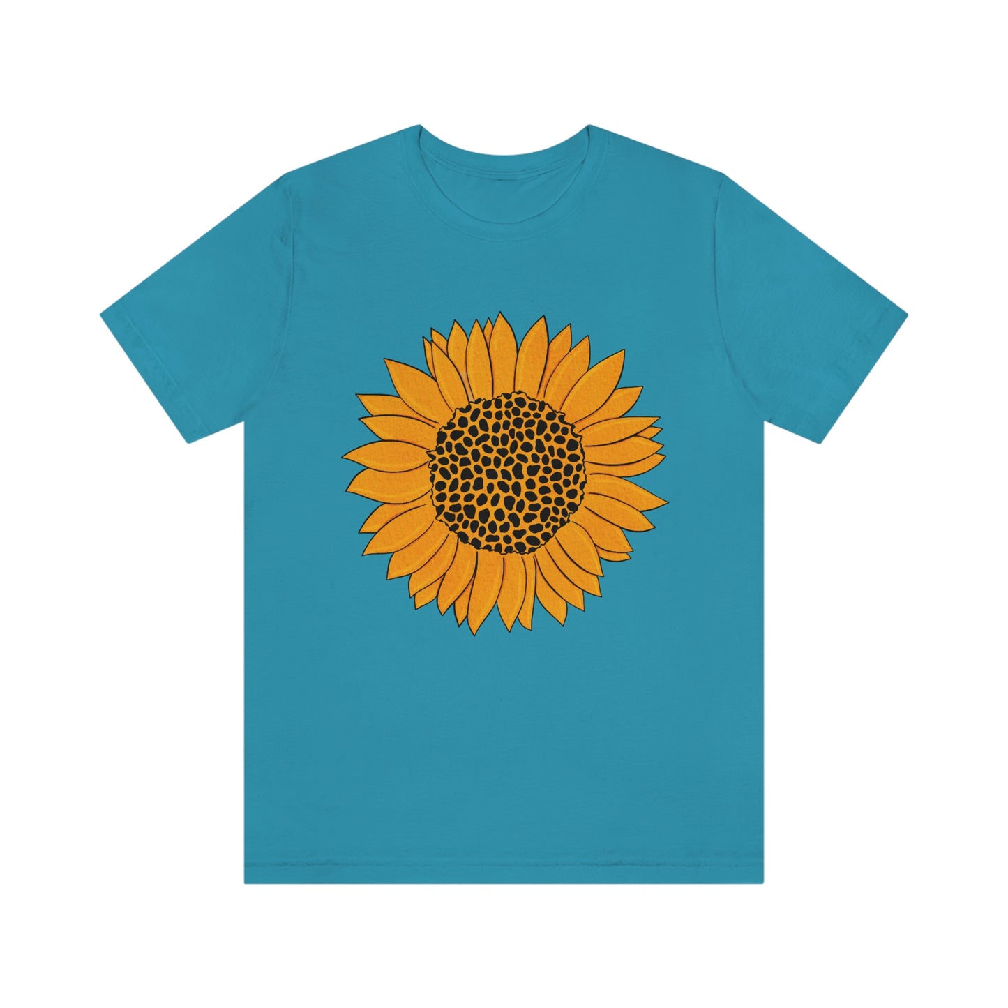 Sunny Sunflower Fall Unisex Jersey Short Sleeve Tee S-3XL