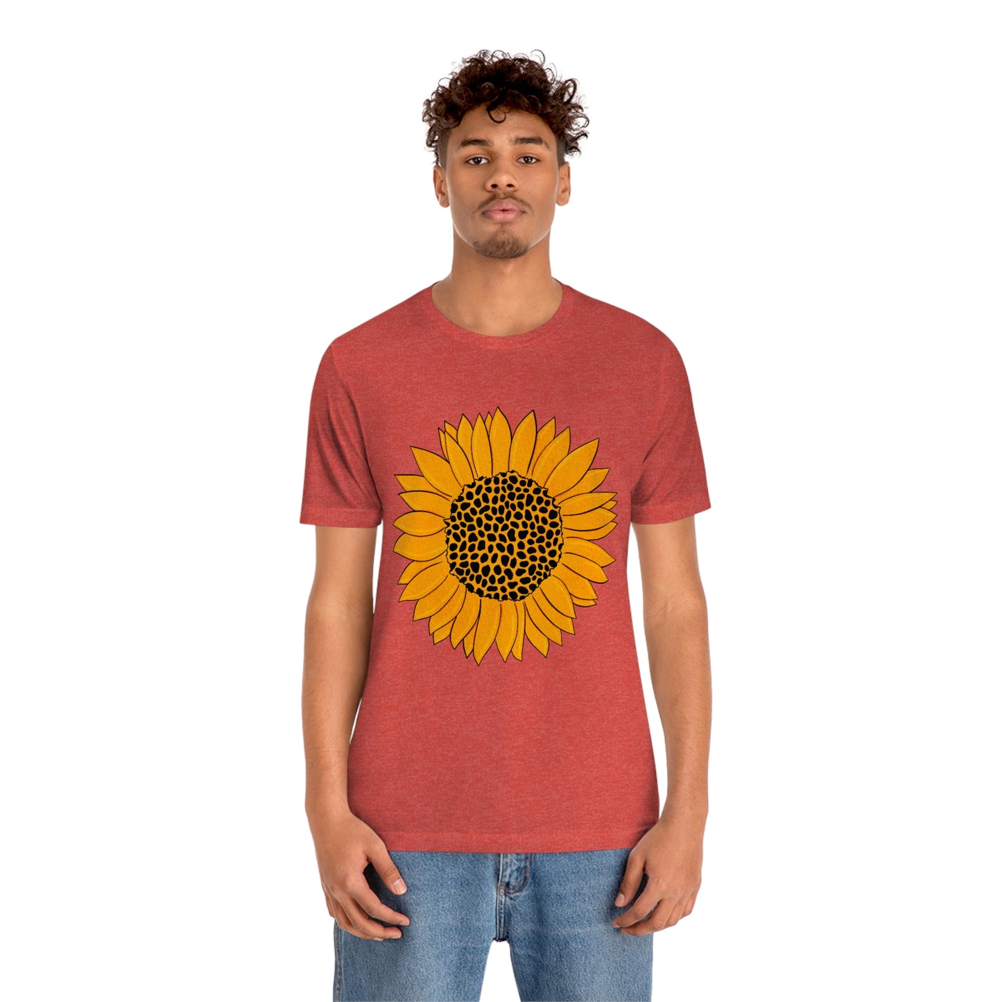 Sunny Sunflower Fall Unisex Jersey Short Sleeve Tee S-3XL