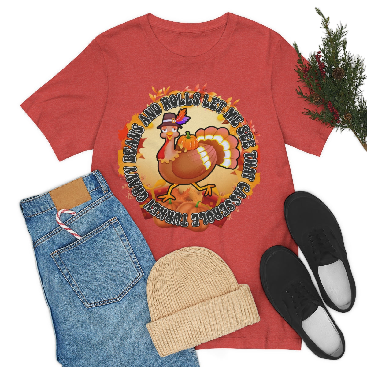 Thanksgiving Turkey Let Me See that Casserole Tee Unisex Jersey Short Sleeve S-3XL