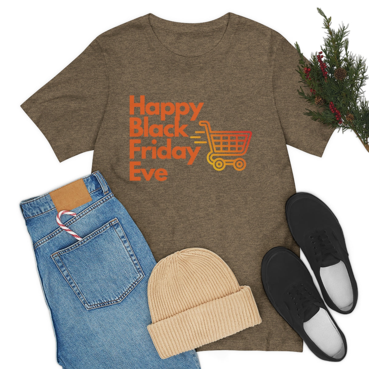 Happy Black Friday Eve Thanksgiving Unisex Jersey Short Sleeve Tee S-3XL
