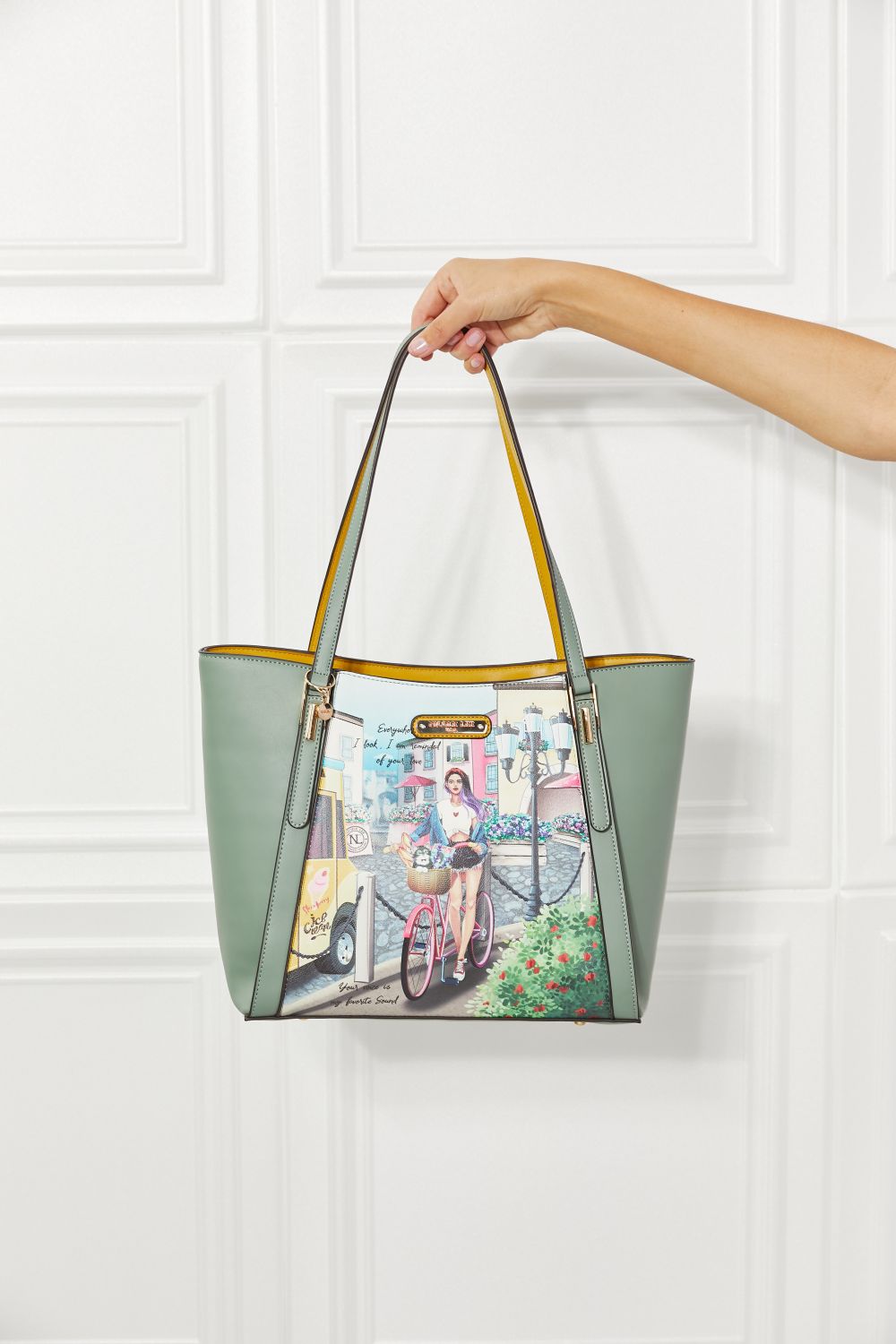 Nicole Lee USA Around The World Handbag Set of Three
