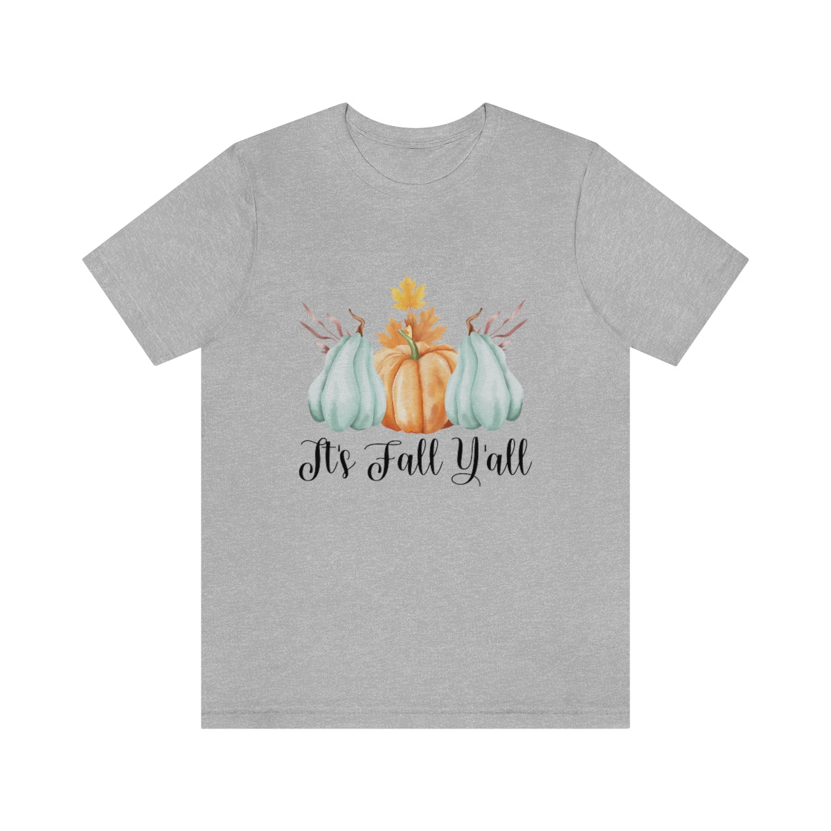It's Fall Y'all Pumpkin Gourd Unisex Jersey Short Sleeve Tee XS-4XL