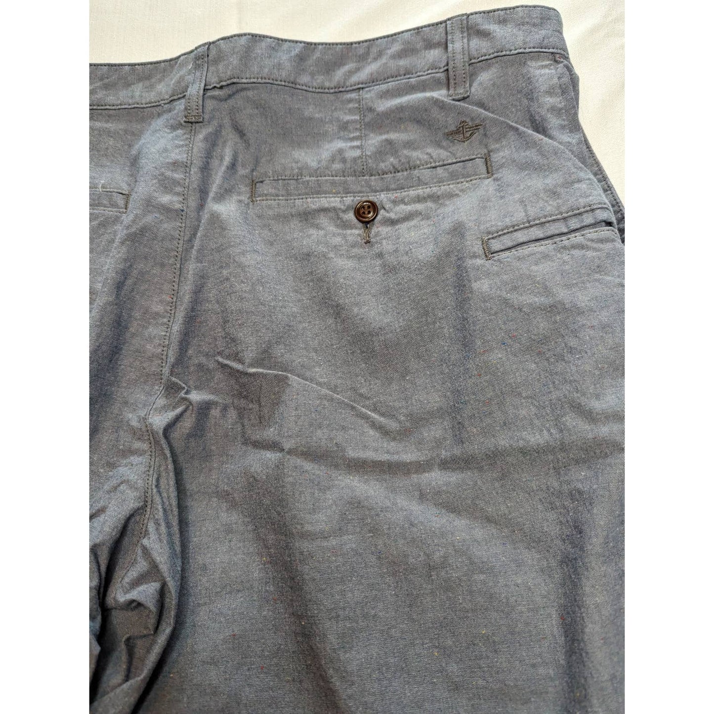DOCKERS Gray Men's Chino Casual Golf Shorts Size 36