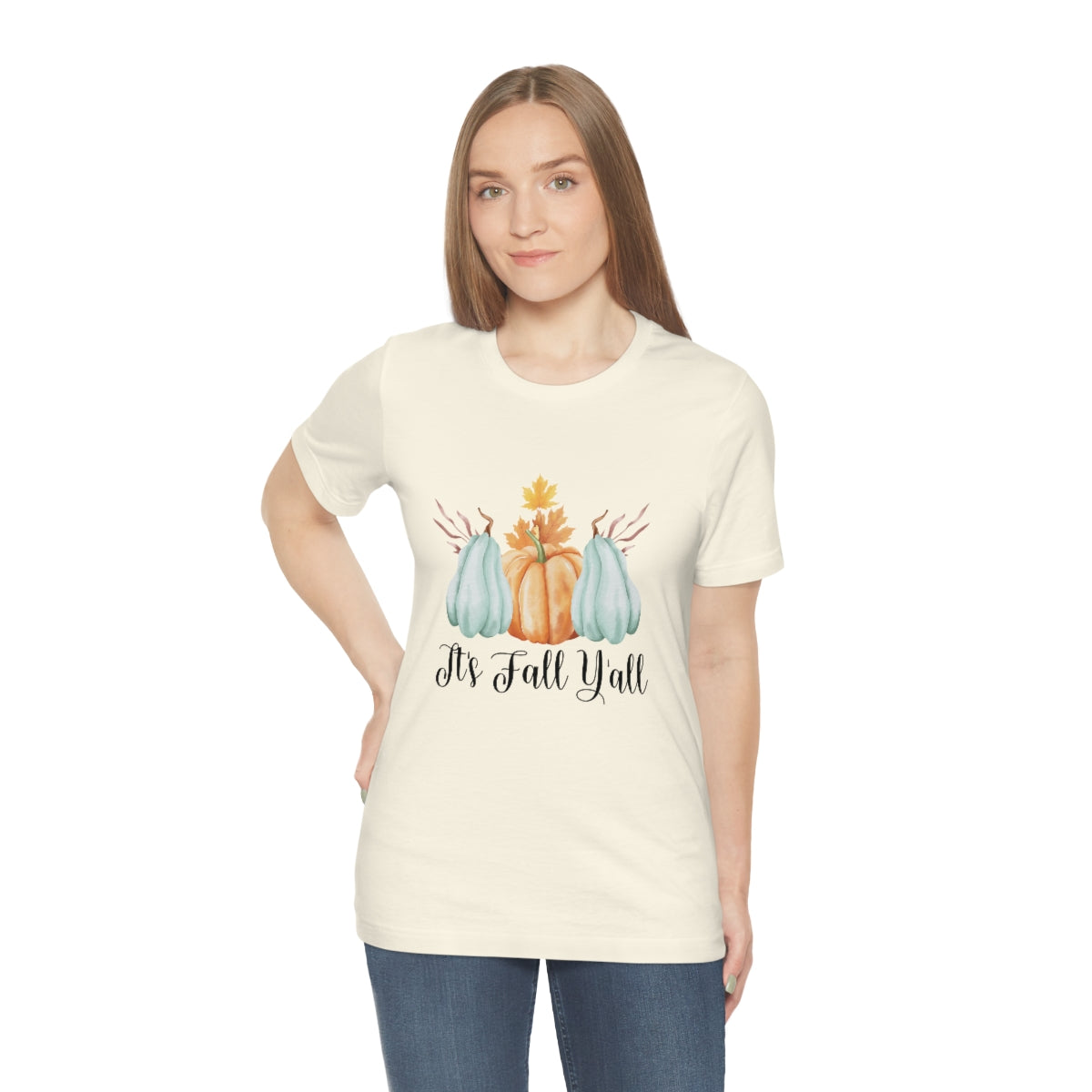 It's Fall Y'all Pumpkin Gourd Unisex Jersey Short Sleeve Tee XS-4XL