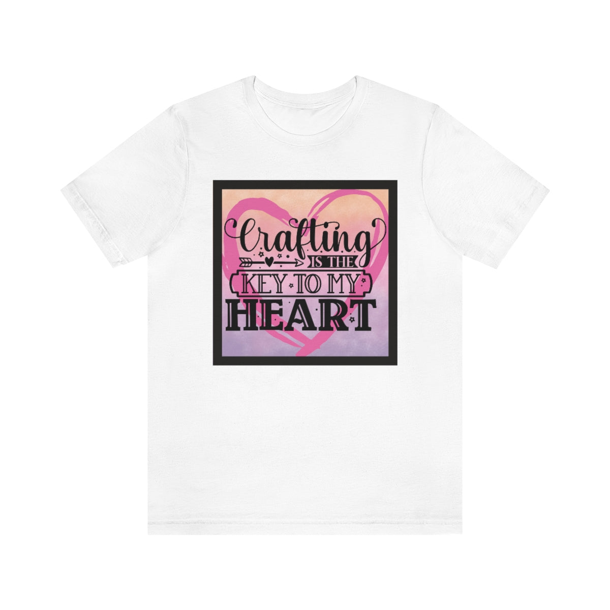 Crafting is the Key to My Heart Unisex Jersey Short Sleeve Tee S-3XL