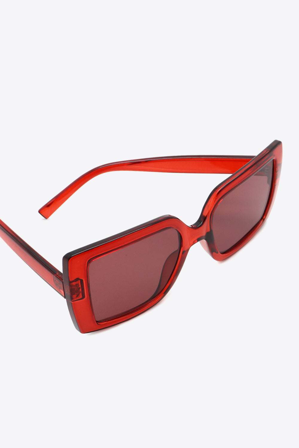 Retro Oversized Acetate Lens Square Sunglasses