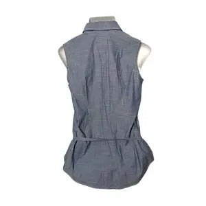 BASS Heritage Collection Blue Denim Pintuck Tunic
