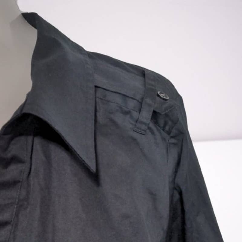 LANE BRYANT Black Button Up Career Top Plus 24 NEW