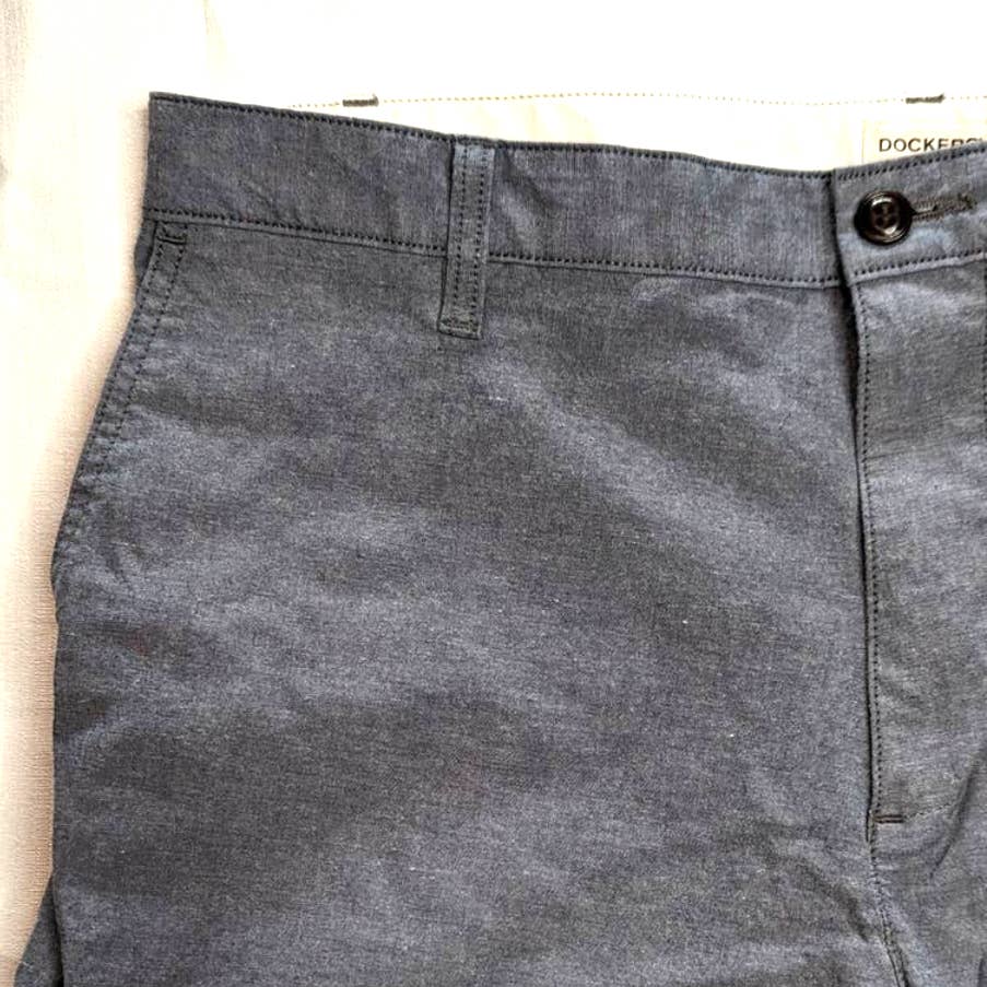 DOCKERS Gray Men's Chino Casual Golf Shorts Size 36