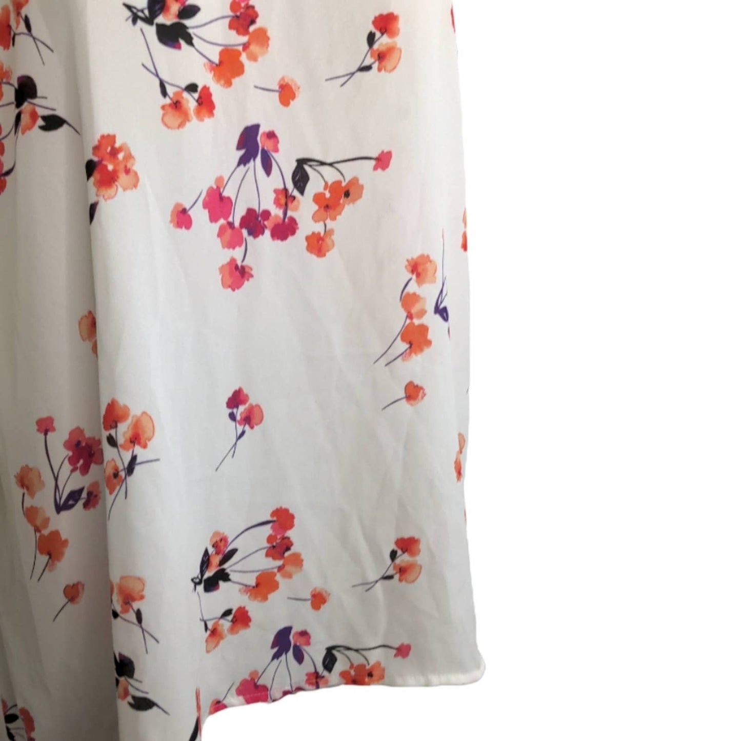 CITY STREETS White Floral Lace Shoulders Career Top Plus 1X