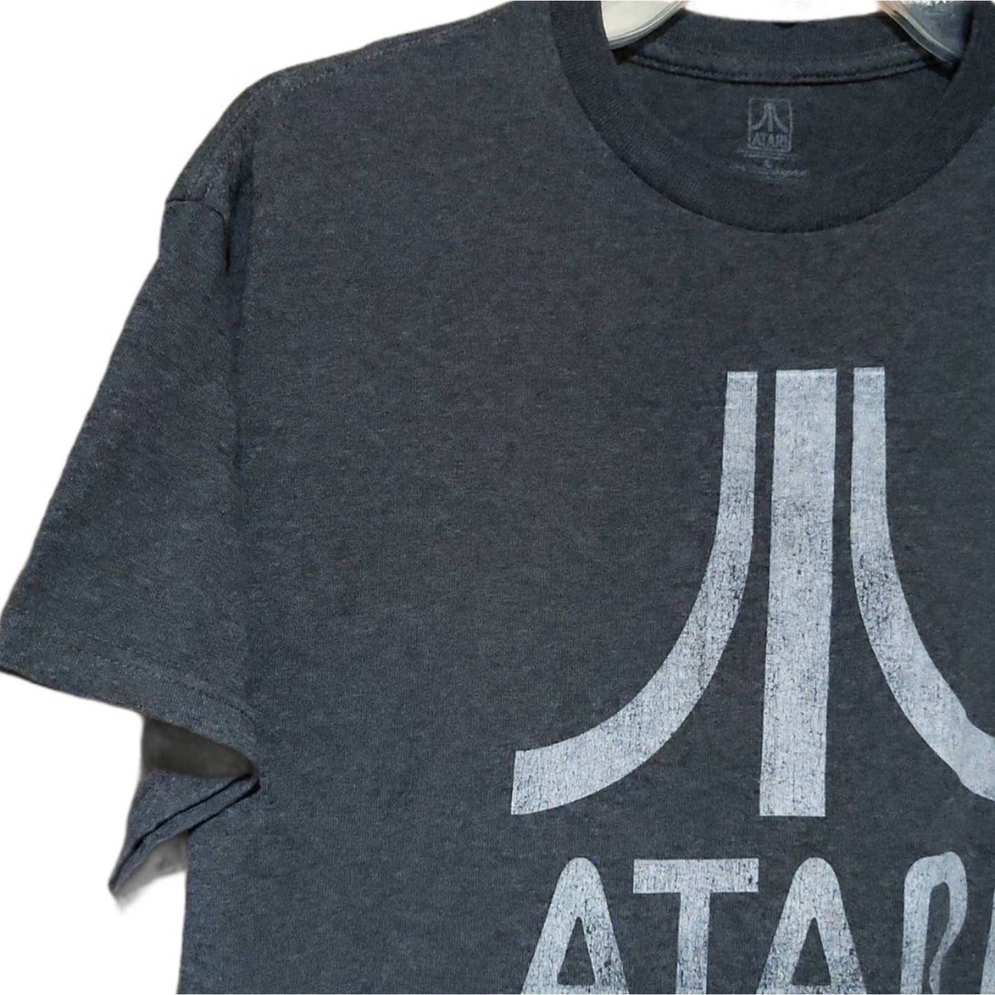 ATARI Gray Distressed Graphic Tee Men's Large