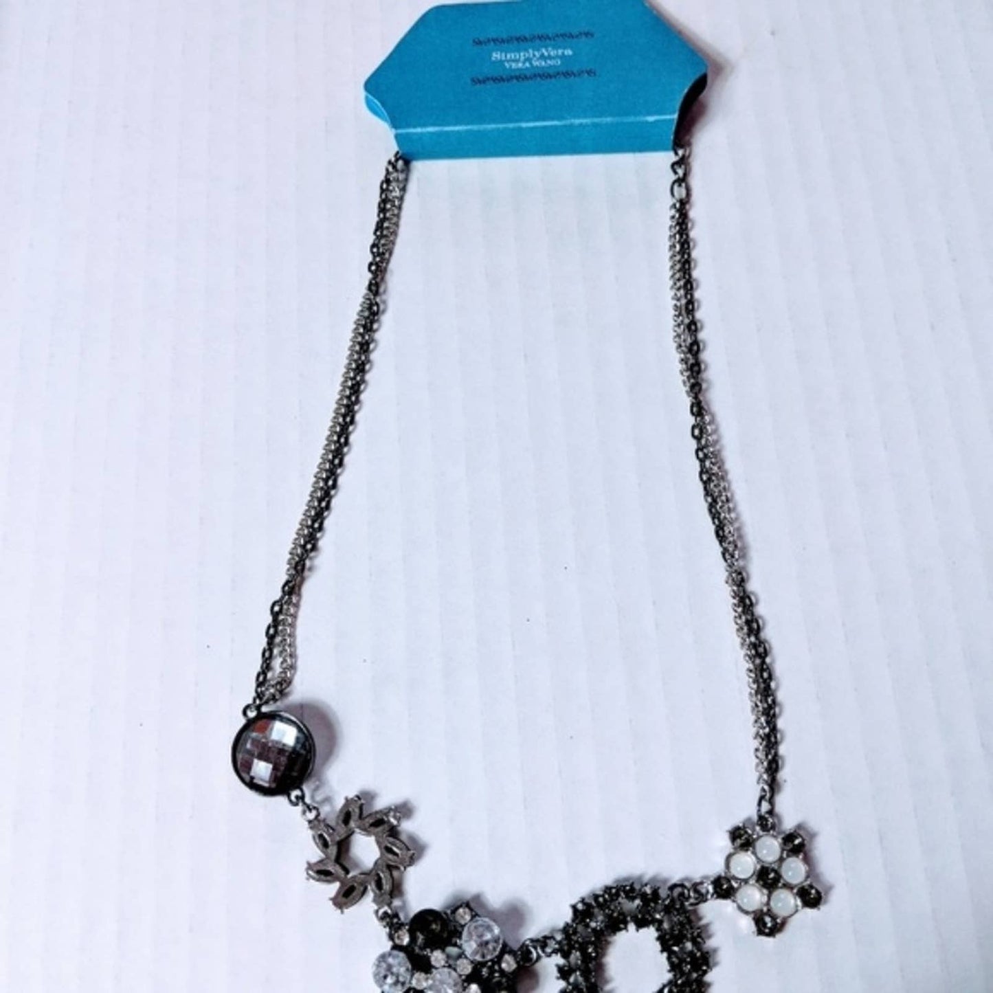 SIMPLY VERA WANG Sparkle Statement Necklace