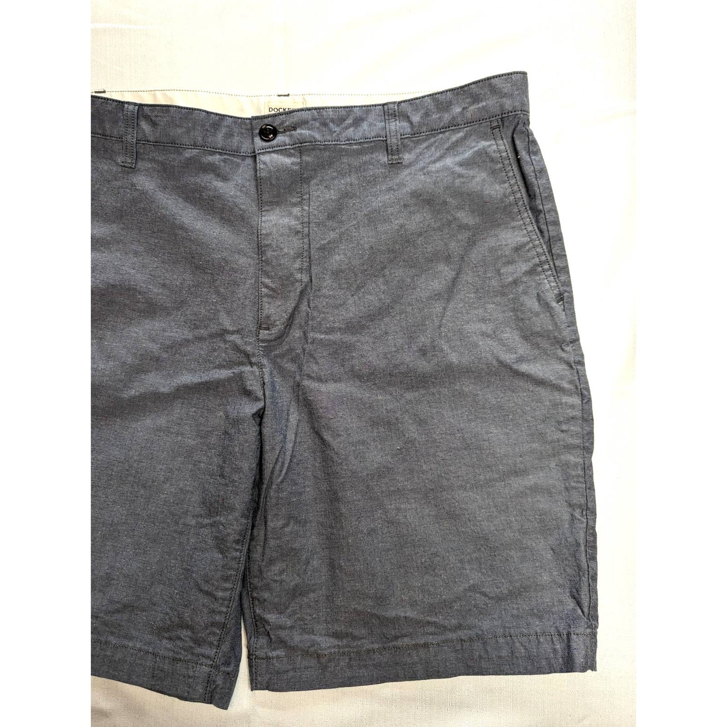 DOCKERS Gray Men's Chino Casual Golf Shorts Size 36