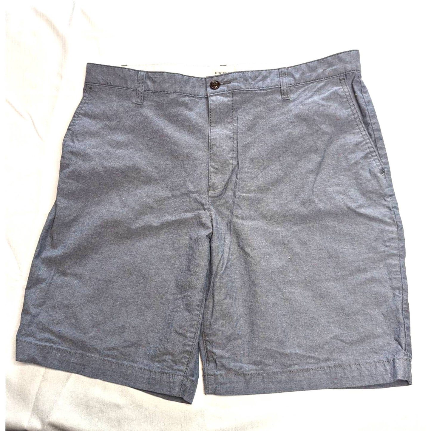 DOCKERS Gray Men's Chino Casual Golf Shorts Size 36