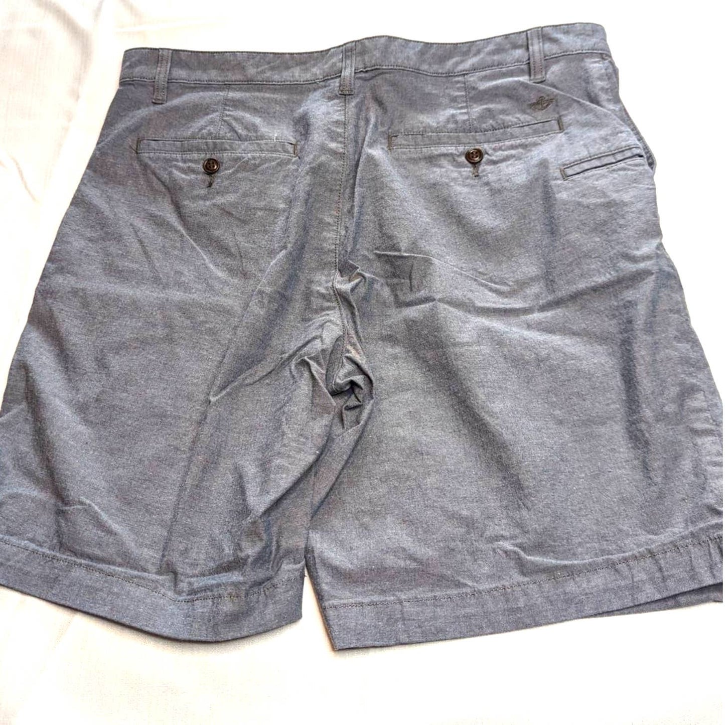 DOCKERS Gray Men's Chino Casual Golf Shorts Size 36
