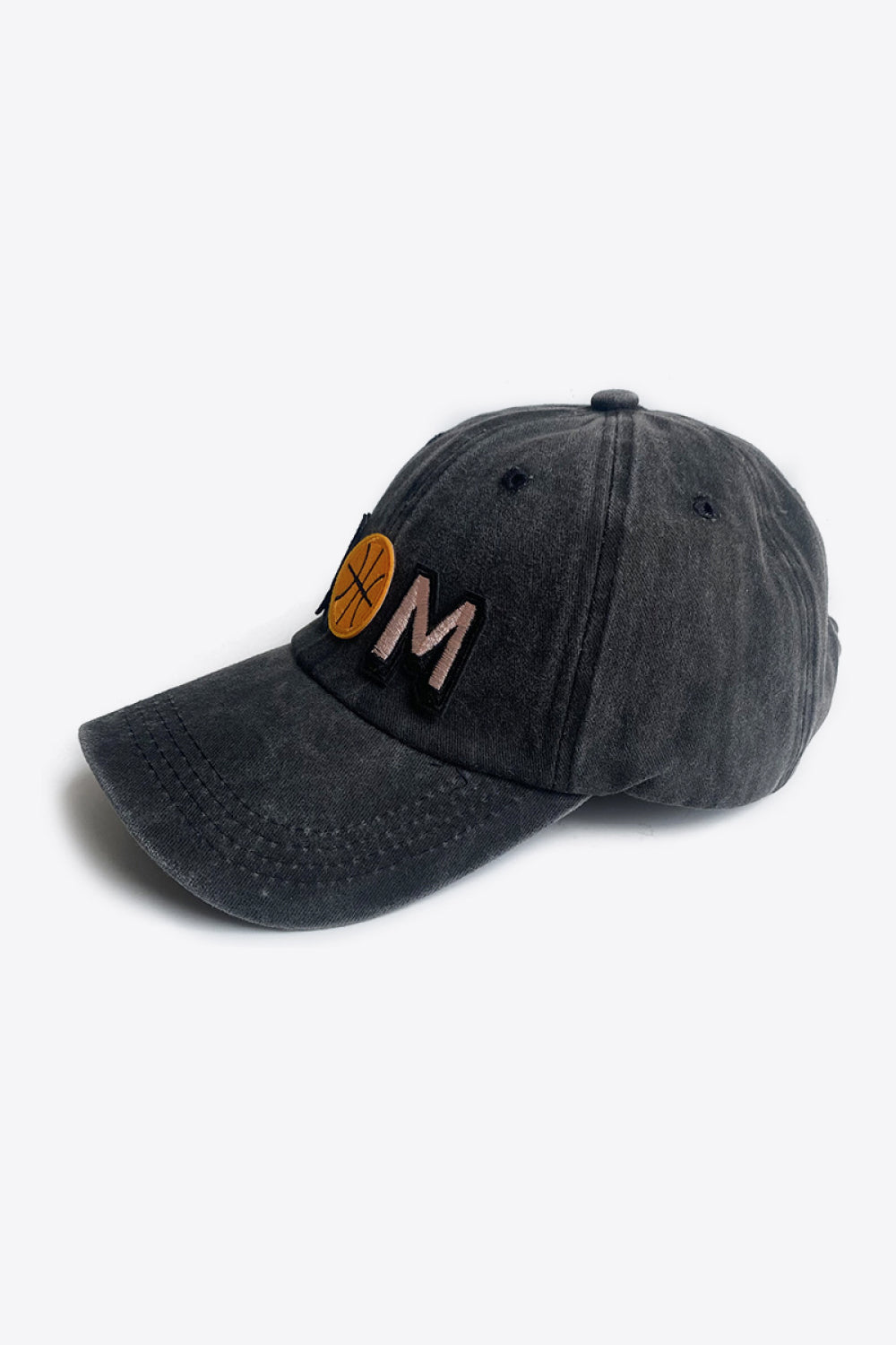 BASKETBALL MOM Distressed Baseball Style Cap Hat