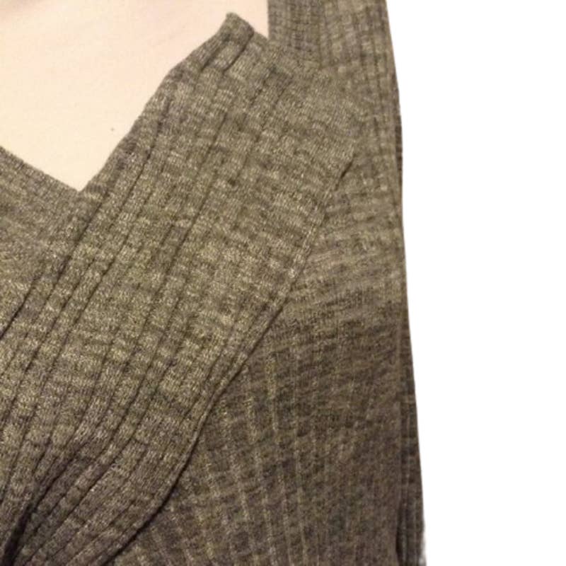 AVA & VIV Gray Marled Lightweight Ribbed Fall Sweater Plus 14W X 1X NEW