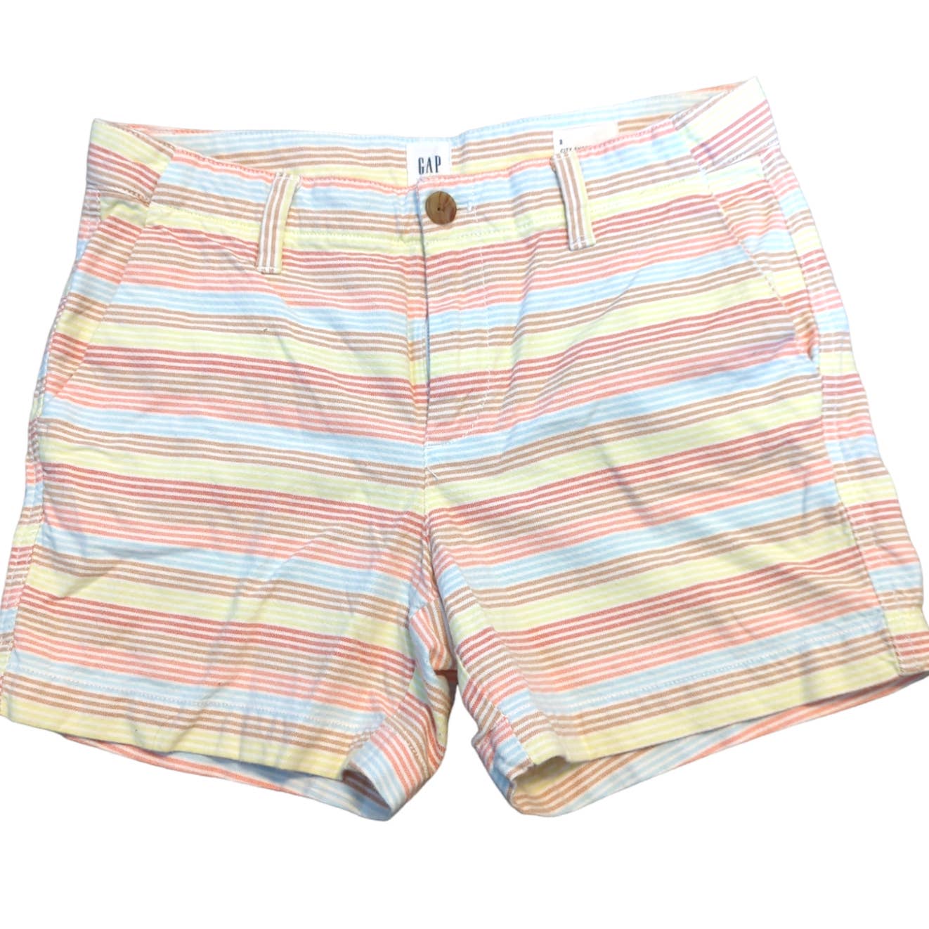 GAP City Short Striped Shorts Size 2 Summer Vacation