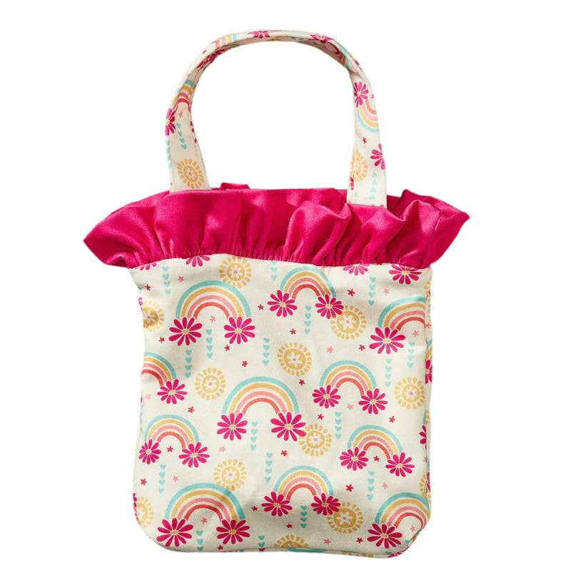 PETE + LUCY Sunny Day Little Girl Ruffle Bucket Purse Floral