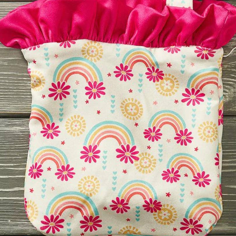 PETE + LUCY Sunny Day Little Girl Ruffle Bucket Purse Floral