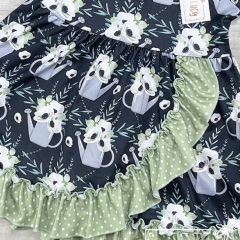 PETE + LUCY Garden Girl Ruffle Sleeveless Summer Dress