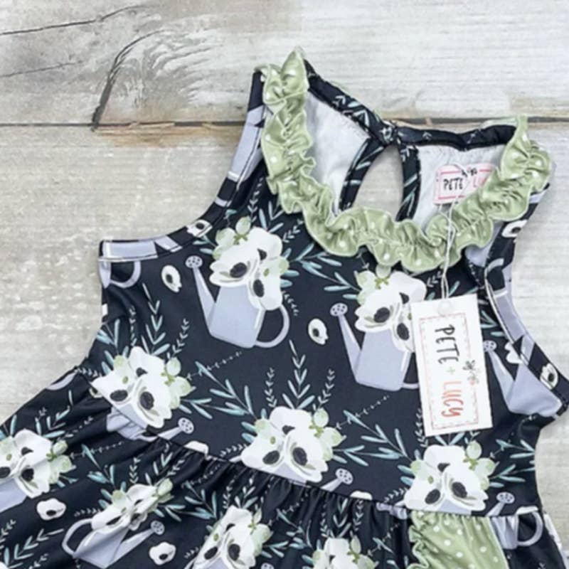 PETE + LUCY Garden Girl Ruffle Sleeveless Summer Dress