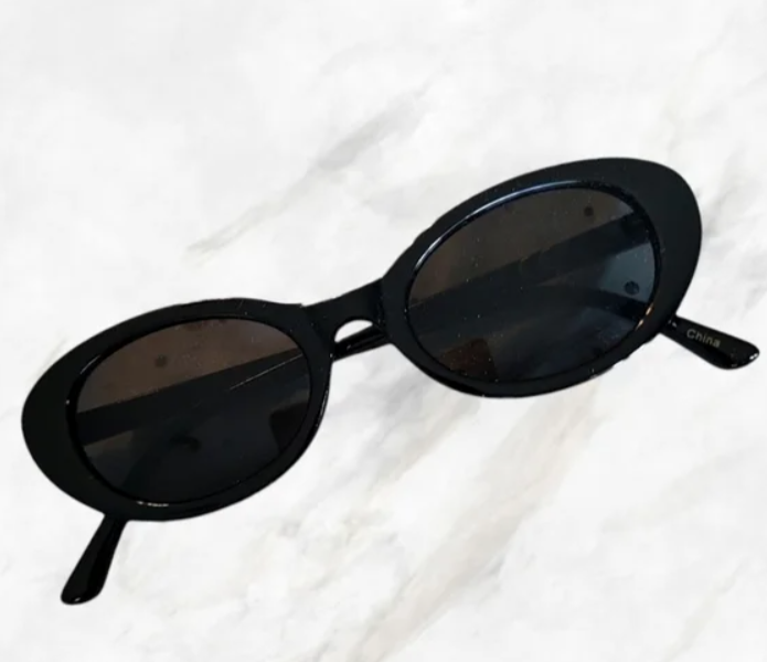 Tabitha Retro Look Black Cat Eye Sunglasses