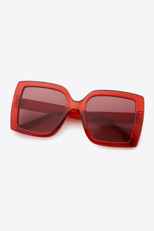 Retro Oversized Acetate Lens Square Sunglasses
