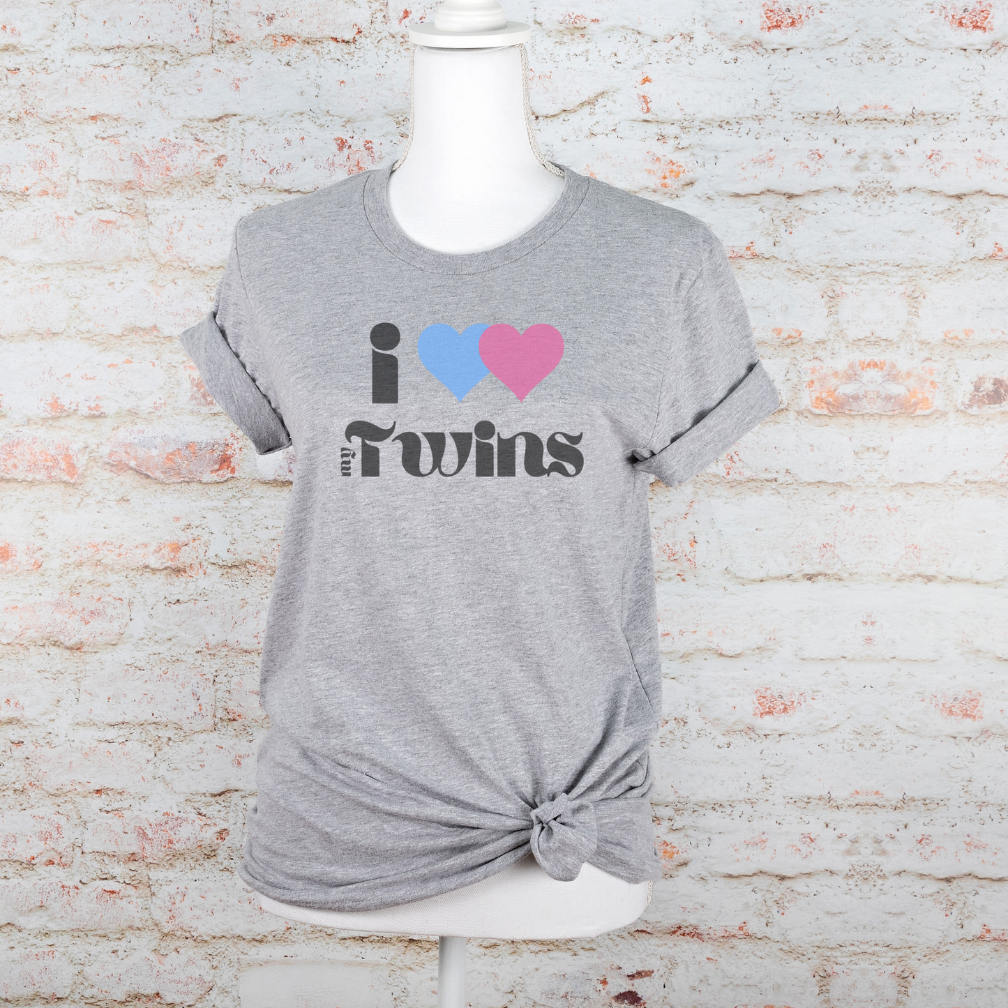 I Heart (Love) My Twins Unisex Jersey Short Sleeve Tee S-3XL