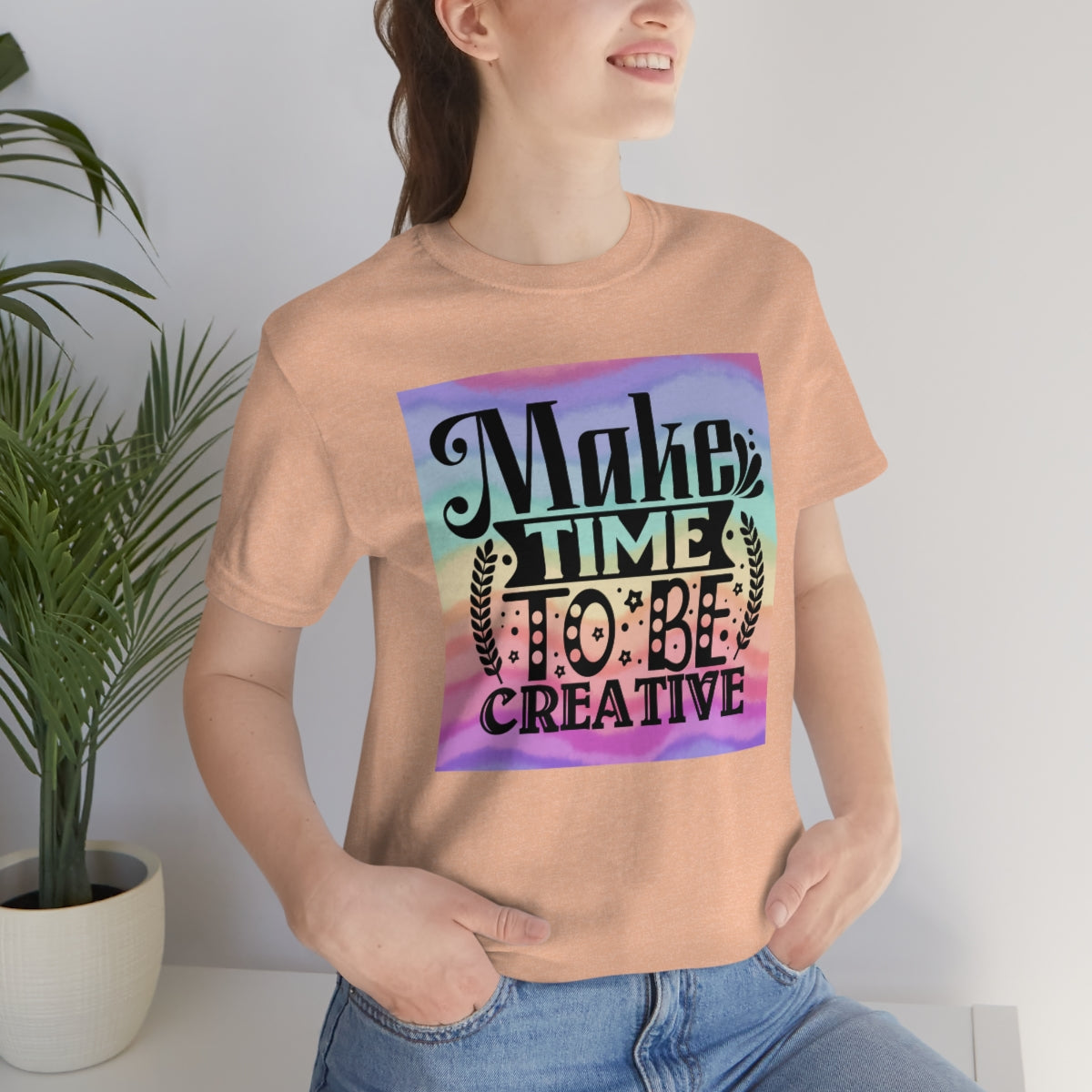 Make Time to be Creative Craft Themed Unisex Jersey Short Sleeve Tee S-3XL