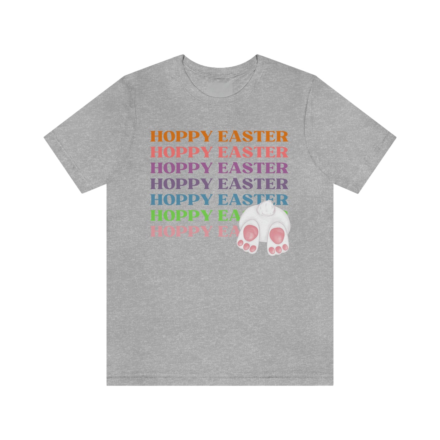 Hoppy Easter Bunny Rabbit Cotton Tail Unisex Jersey Short Sleeve Tee Small-3XL Happy Easter