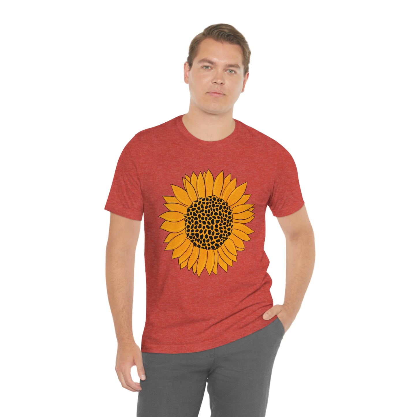 Sunny Sunflower Fall Unisex Jersey Short Sleeve Tee S-3XL