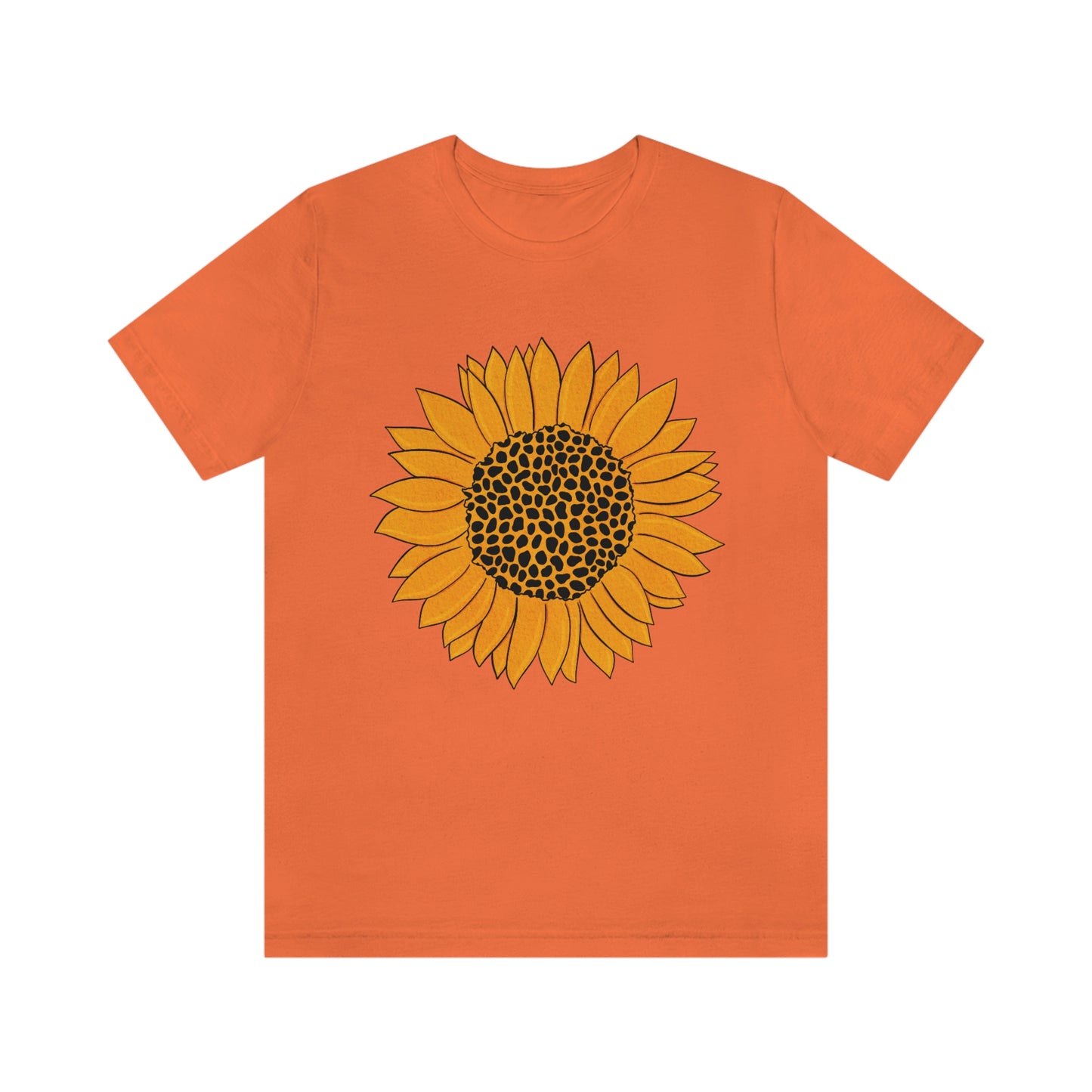 Sunny Sunflower Fall Unisex Jersey Short Sleeve Tee S-3XL