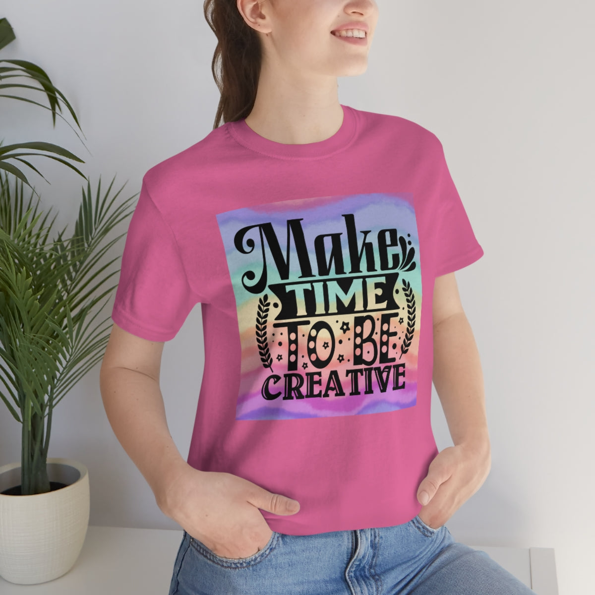 Make Time to be Creative Craft Themed Unisex Jersey Short Sleeve Tee S-3XL