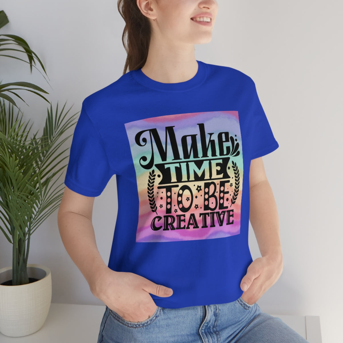 Make Time to be Creative Craft Themed Unisex Jersey Short Sleeve Tee S-3XL