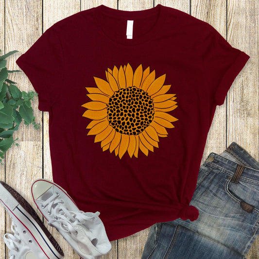Sunny Sunflower Fall Unisex Jersey Short Sleeve Tee S-3XL