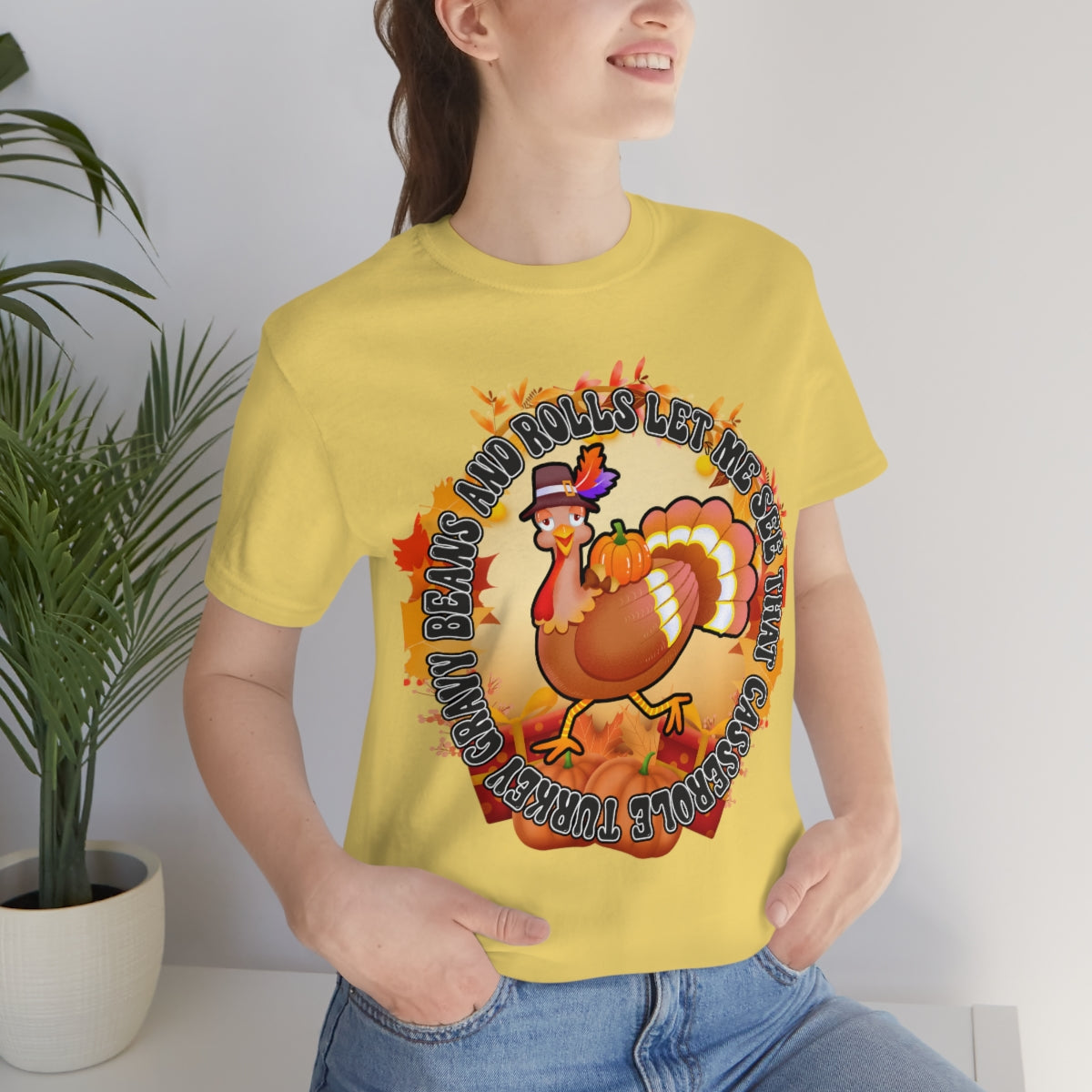 Thanksgiving Turkey Let Me See that Casserole Tee Unisex Jersey Short Sleeve S-3XL