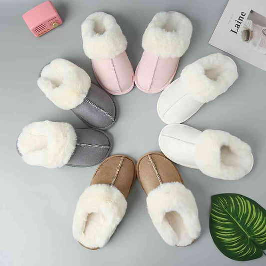 Faux Suede Center Seam Slippers Sizes 5-12