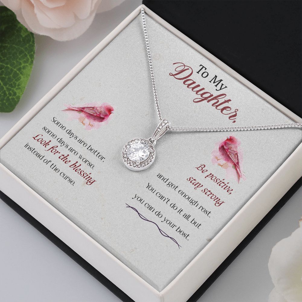 Be Positive Daughter Necklace