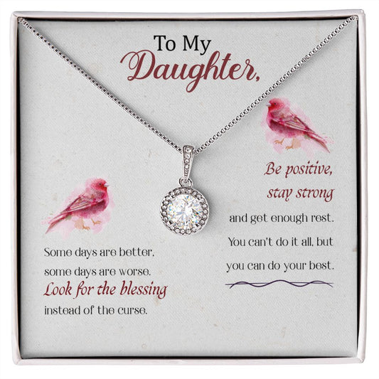 Be Positive Daughter Necklace