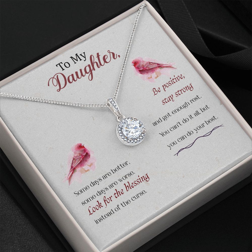 Be Positive Daughter Necklace