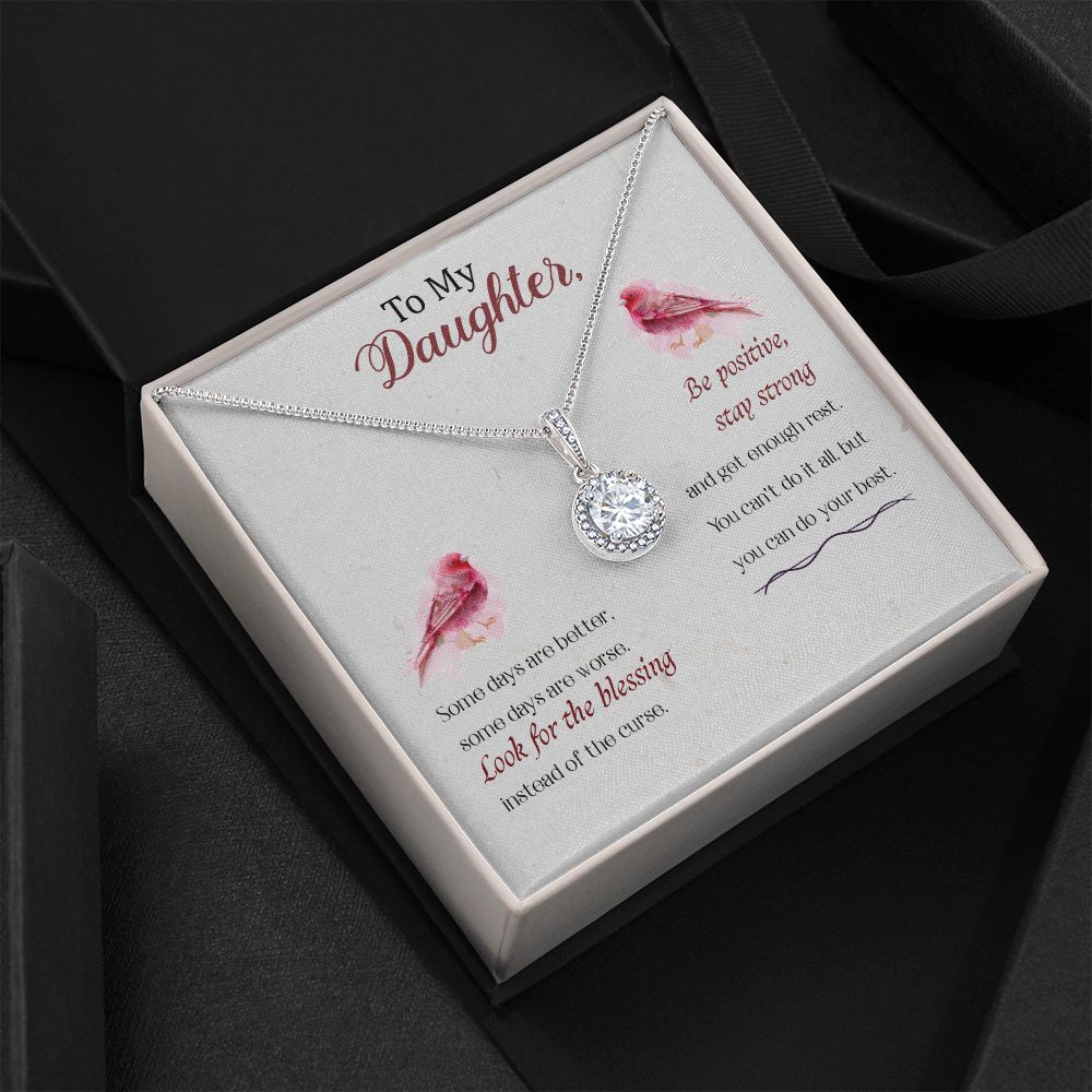 Be Positive Daughter Necklace