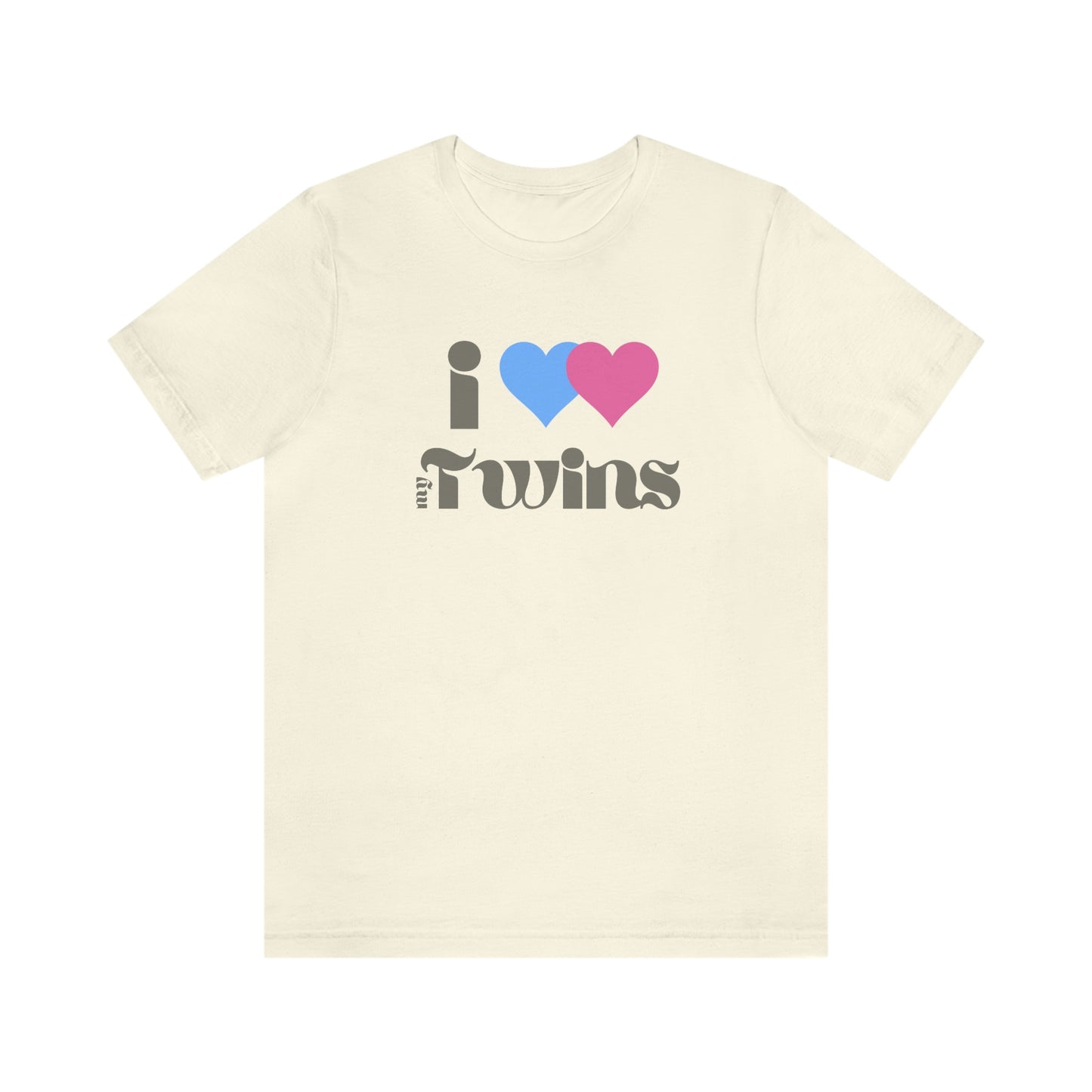 I Heart (Love) My Twins Unisex Jersey Short Sleeve Tee S-3XL