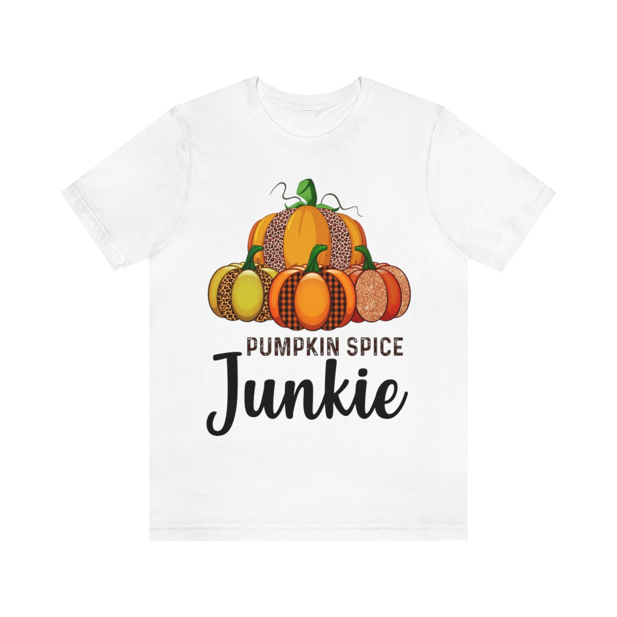 Pumpkin Spice Junkie Fall Unisex Jersey Short Sleeve Tee S-3XL