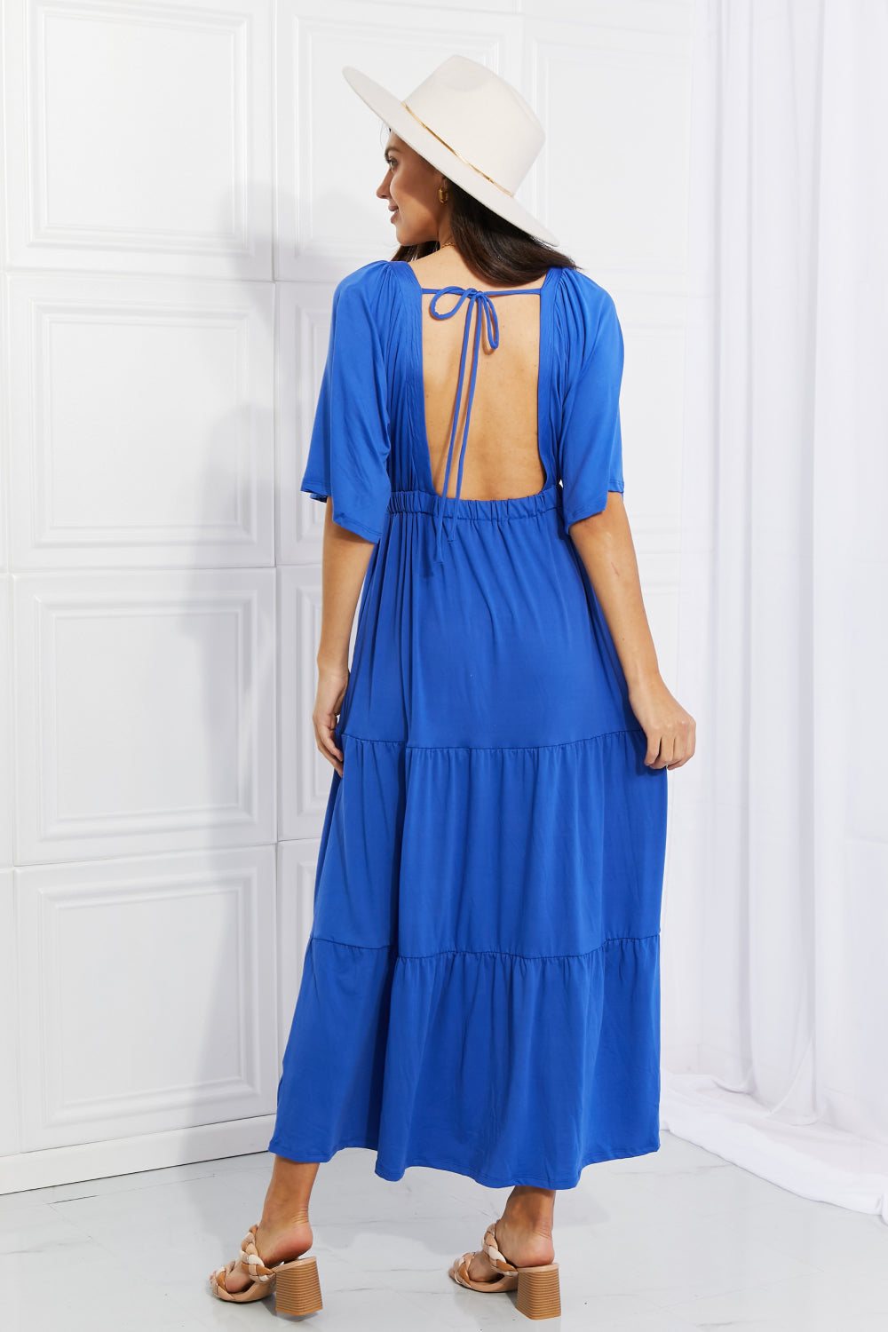 My Muse Flare Sleeve Tiered Maxi Dress Small-3XL