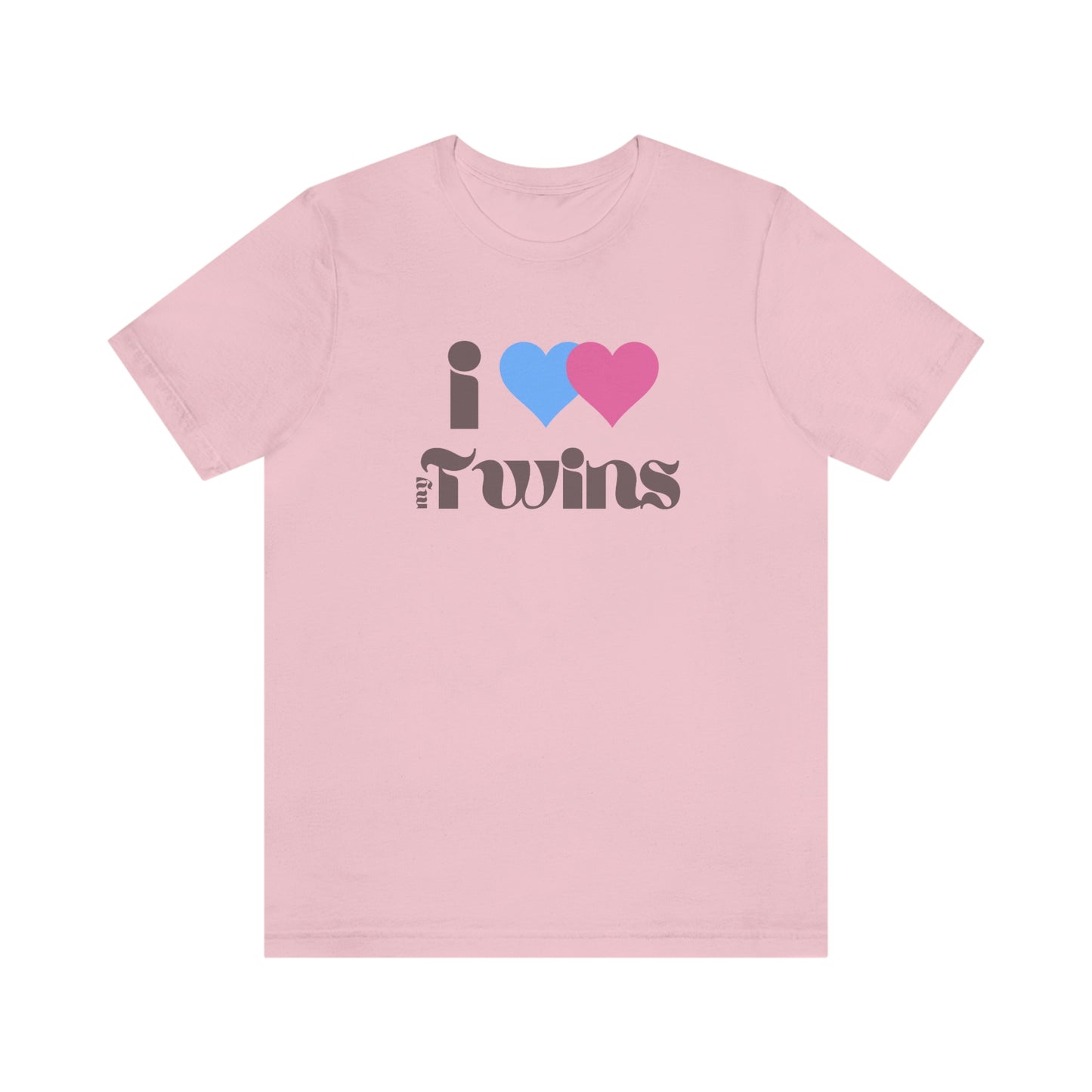 I Heart (Love) My Twins Unisex Jersey Short Sleeve Tee S-3XL