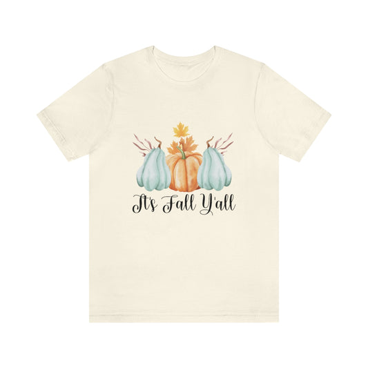 It's Fall Y'all Pumpkin Gourd Unisex Jersey Short Sleeve Tee XS-4XL