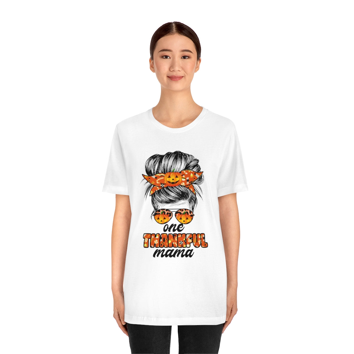 One Thankful Mama Fall Unisex Jersey Short Sleeve Tee S-3XL